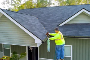 Professional cleaning roof