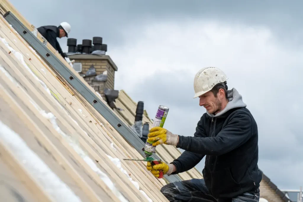 Roofing professional